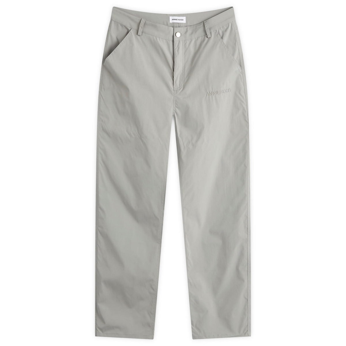 ANNIE HOOD Men's Nylon Track Pant in Silver