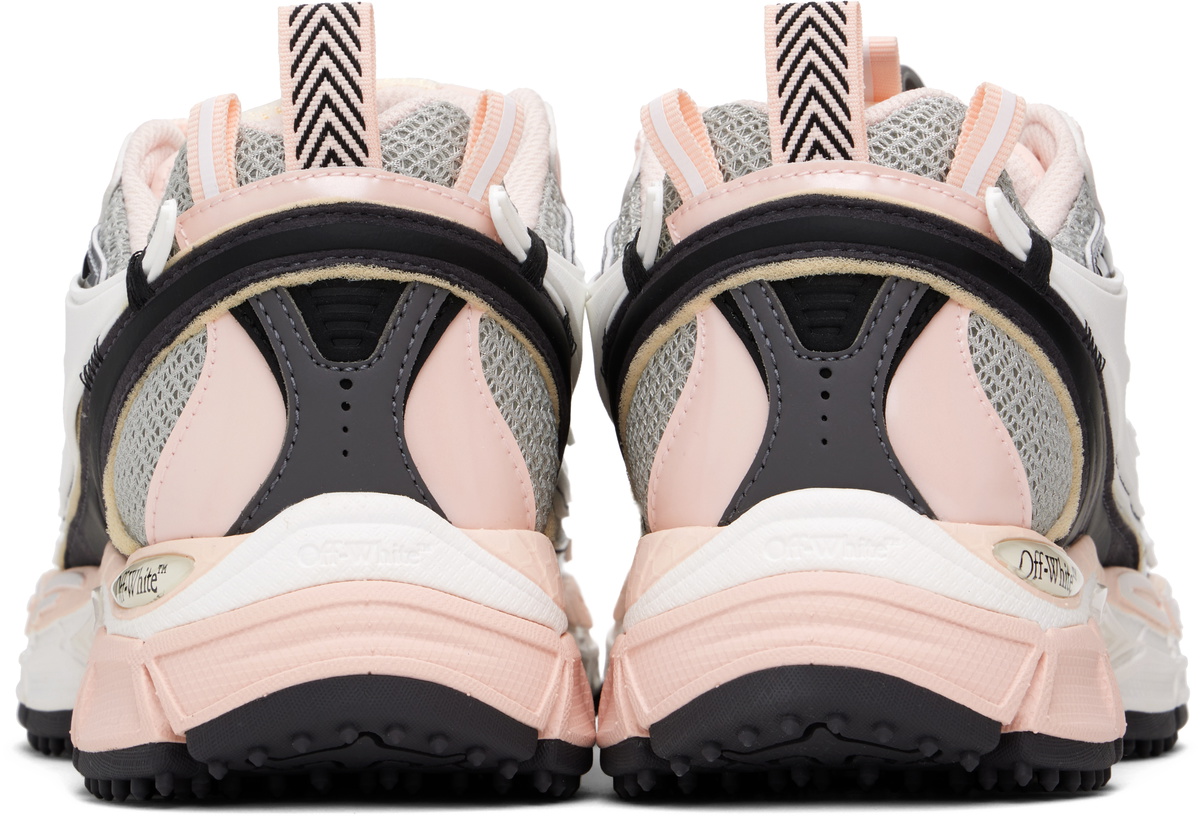 Off-White Gray & Pink Be Right Back Sneakers Off-White
