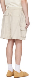 ABRA Beige Mini Cargo Shorts