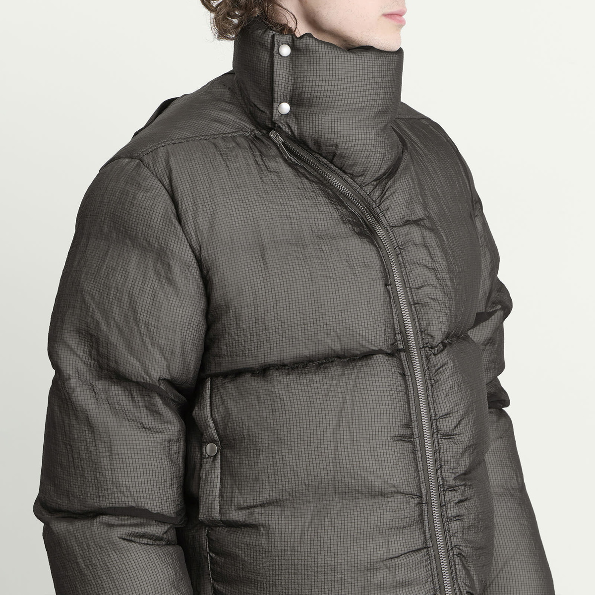 Rick Owens Men's Ripstop Turtle Jacket in Black