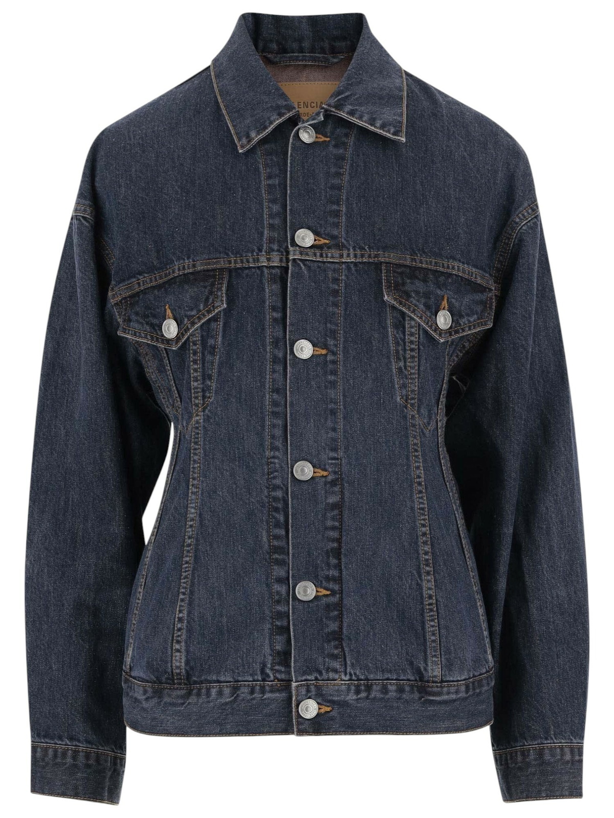 Balenciaga Black Denim Swing Jacket Balenciaga Balenciaga Black Denim Swing Jacket Balenciaga