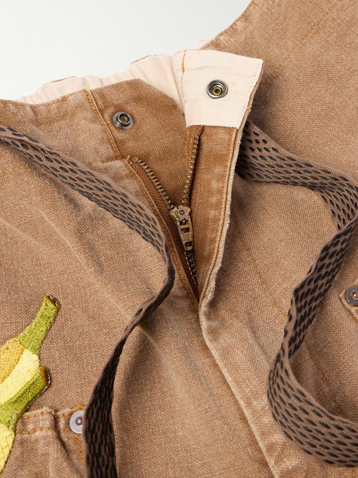 KAPITAL Wide-Leg Appliquéd Distressed Panelled Jeans for Men | MR PORTER