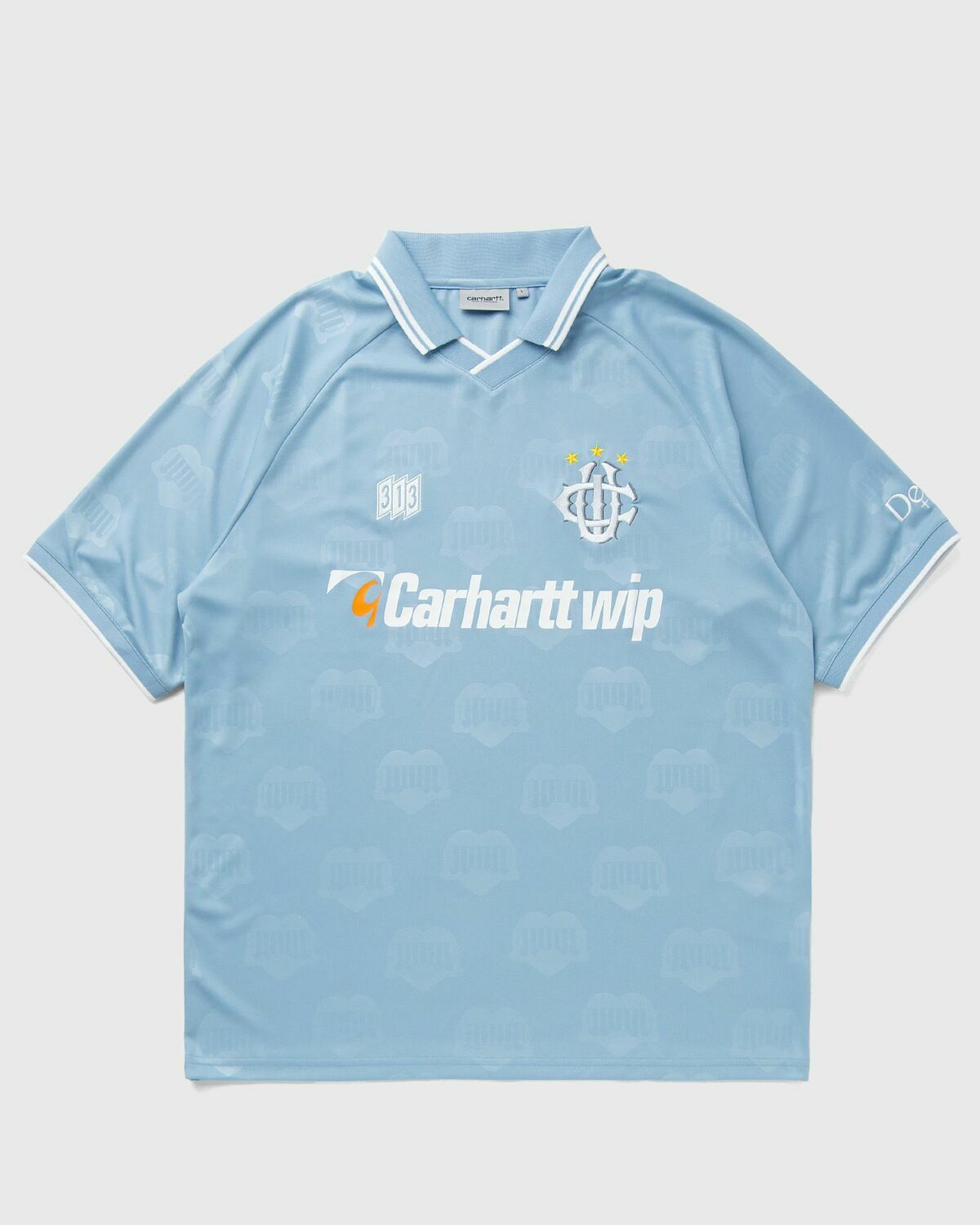 Carhartt WIP S/S Hartt's Football Tee Blue Mens Jersey Carhartt WIP