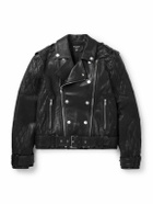 Balmain - Quilted Leather Jacket - Black