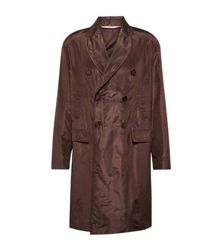 Photo: Valentino Double-breasted silk coat