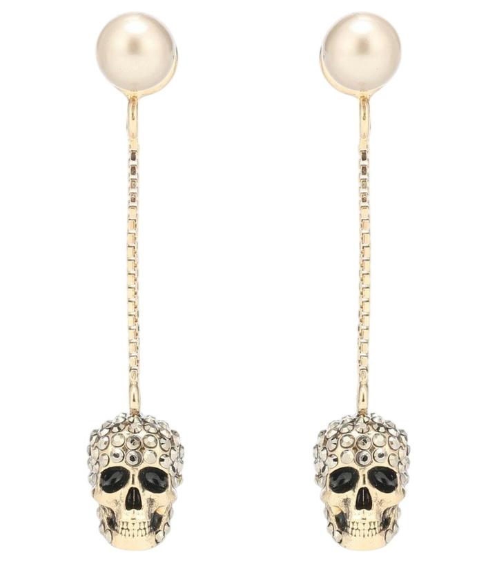 Photo: Alexander McQueen Skull crystal-embellished earrings