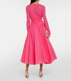 Giambattista Valli Silk georgette midi dress