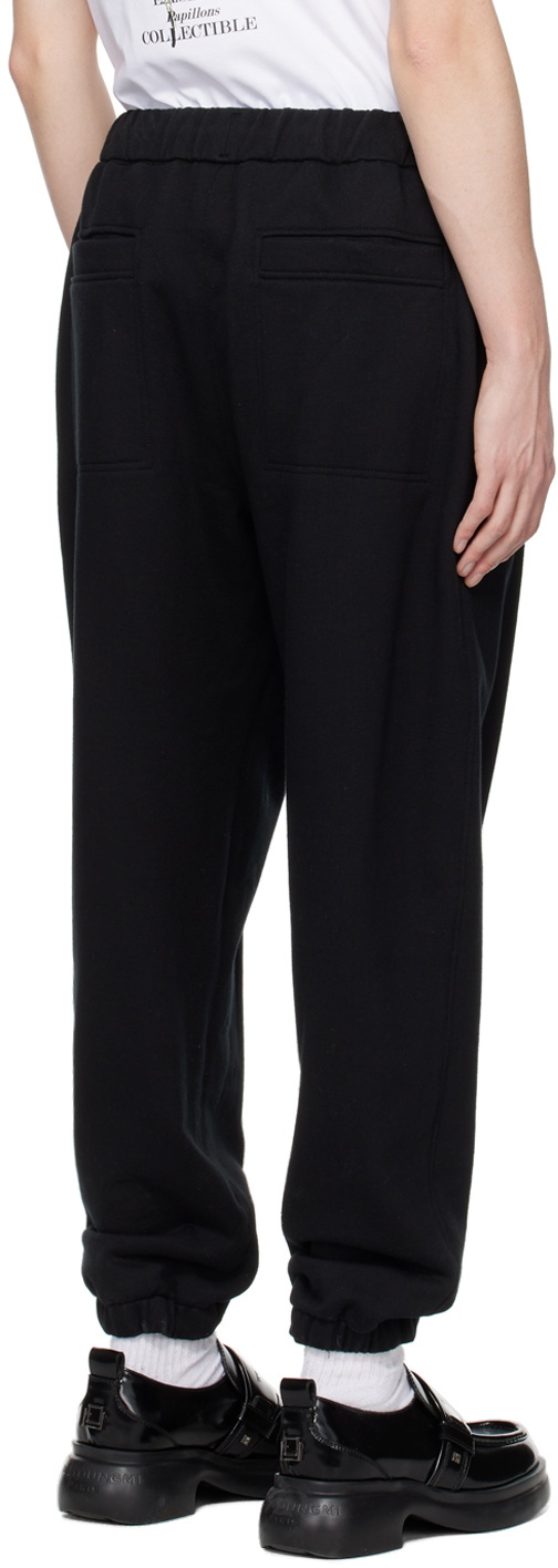 Wooyoungmi Black Embroidered Sweatpants