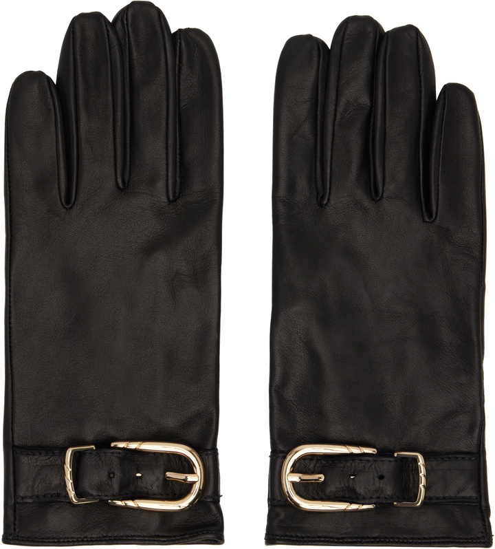 Photo: Ernest W. Baker Black Leather Buckle Gloves