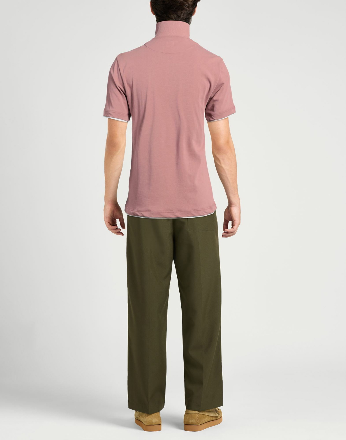 Eleventy Mens Polo shirt Antique rose