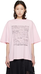 VETEMENTS Pink Fuck Everything T-Shirt