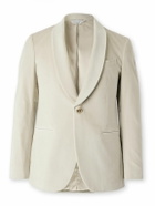Boglioli - Slim-Fit Shawl-Collar Cotton-Blend Velvet Tuxedo Jacket - Neutrals