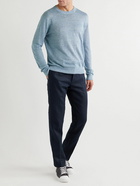 Club Monaco - Slim-Fit Linen Sweater - Blue