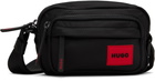 Hugo Black Logo Patch Bag
