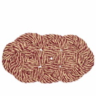 HAY Coco Door Mat - Swirl in Bordeaux/Off-White 