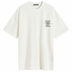 END. x Cole Buxton Signature City T-Shirt in Vintage White - Blue Text