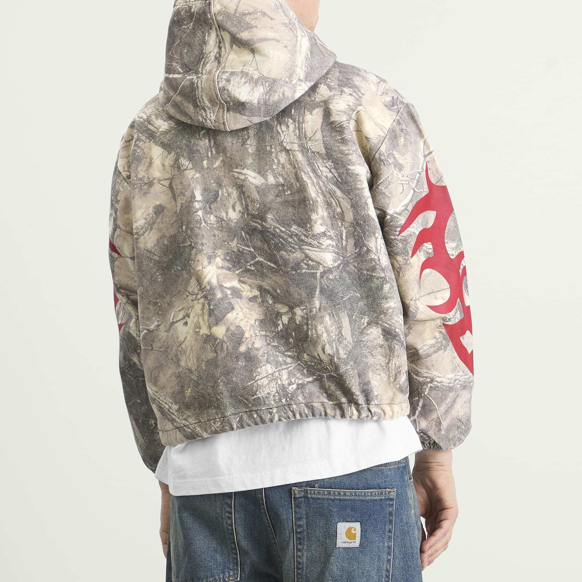 Pleasures Men's Hunt Canvas Hoodie in Camo