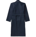 Anderson & Sheppard - Piped Linen Robe - Blue