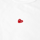 Comme des Garçons Play Men's Small Red Heart T-Shirt in White