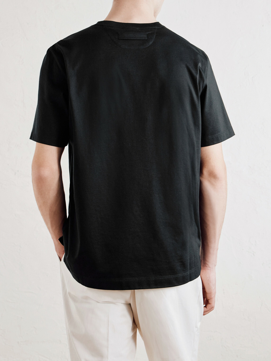 Zegna - Cotton-Jersey T-Shirt - Black
