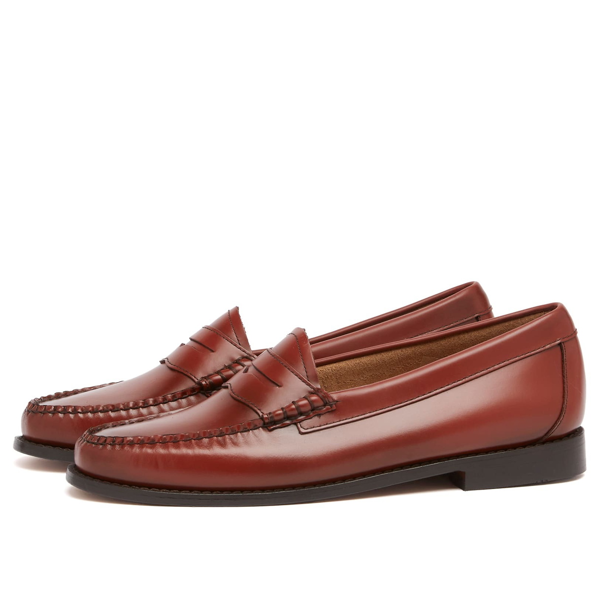 Bass Weejuns Women's Penny Loafer in Smoke Paprika Leather