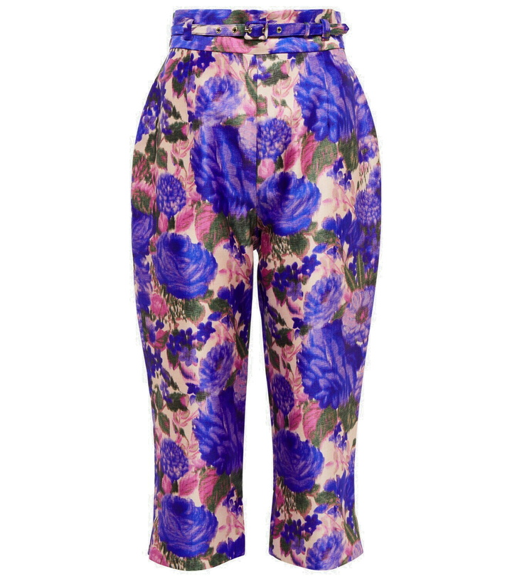 Photo: Zimmermann - High Tide floral high-rise cropped pants