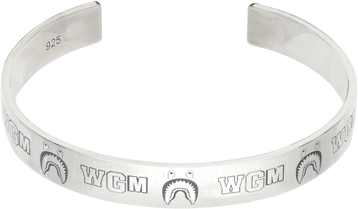 Photo: BAPE Silver Shark Bangle Bracelet