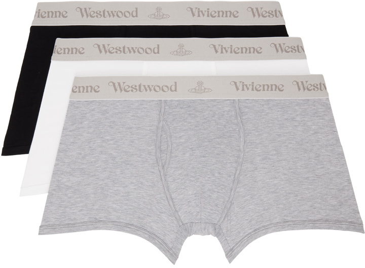 Photo: Vivienne Westwood Three-Pack Multicolor Logo Boxers