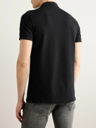 TOM FORD - Slim-Fit Garment-Dyed Cotton-Piqué Polo Shirt - Black