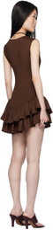 Belle The Label Brown Ballerina Minidress