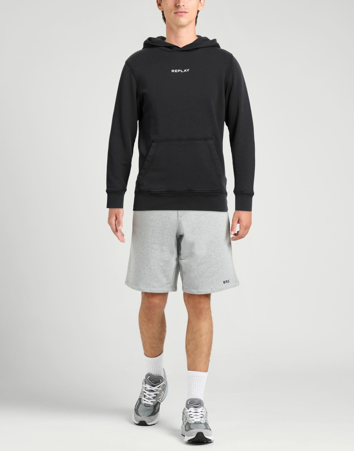 Replay Mens Sweatshirt Charcoal