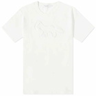 Maison Kitsuné Men's Contour Fox Patch Relaxed T-Shirt in Off-White