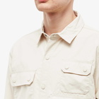 Barbour Men's Leo Overshirt in White Stone