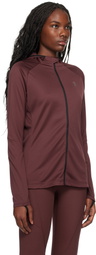 On Burgundy Climate Zip Hoodie