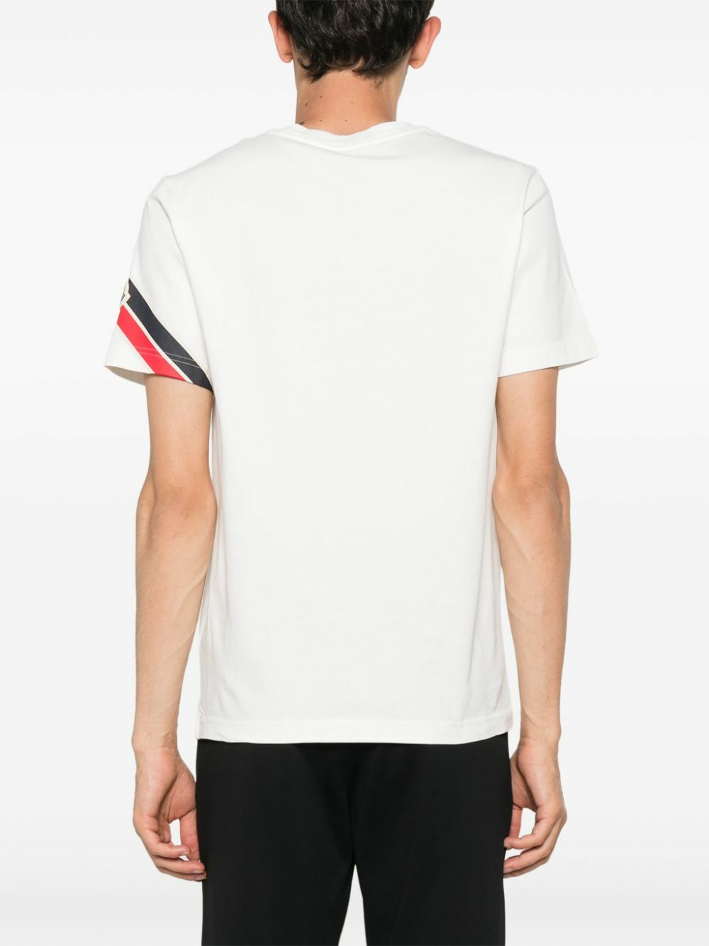 MONCLER ホワイト ストライプ Tシャツ