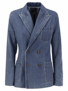 Ralph Lauren Double-breasted Denim Blazer
