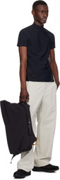 Côte&Ciel Black Isar M Smooth Colour Accent Backpack