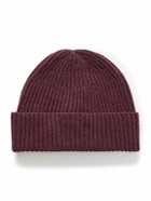 Brunello Cucinelli - Ribbed Cashmere Beanie - Burgundy