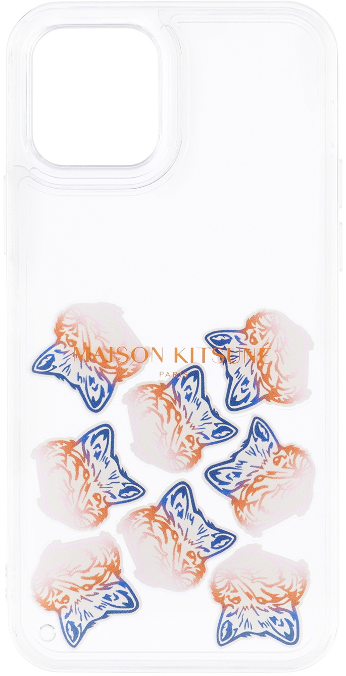 Big Fox Head Aqua iPhone 12/12 Pro Case by Maison Kitsuné on Sale