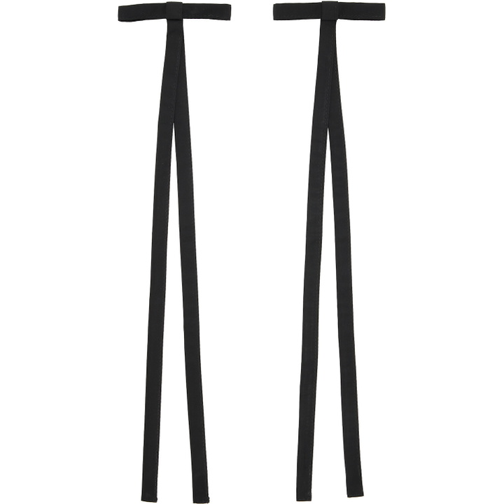 Photo: Sandy Liang Two-Pack Black Recital Bows Hair Clips