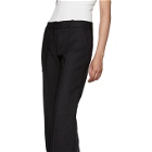 3.1 Phillip Lim Black Flat Front Cuffed Trousers