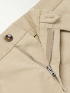 TOM FORD - Tapered Cotton-Blend Twill Chinos - Brown