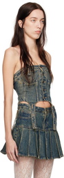Andersson Bell Blue Levi's Edition Slim Fit Denim Corset