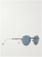 MATSUDA - Convertible Round-Frame Silver-Tone Sunglasses