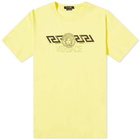 Versace Men's New Logo T-Shirt in Yellow/Black