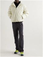 POST ARCHIVE FACTION - 4.0 Right Pleated Nylon-Ripstop Down Jacket - Neutrals