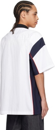 AMBUSH White & Navy Sports Designed Shirt