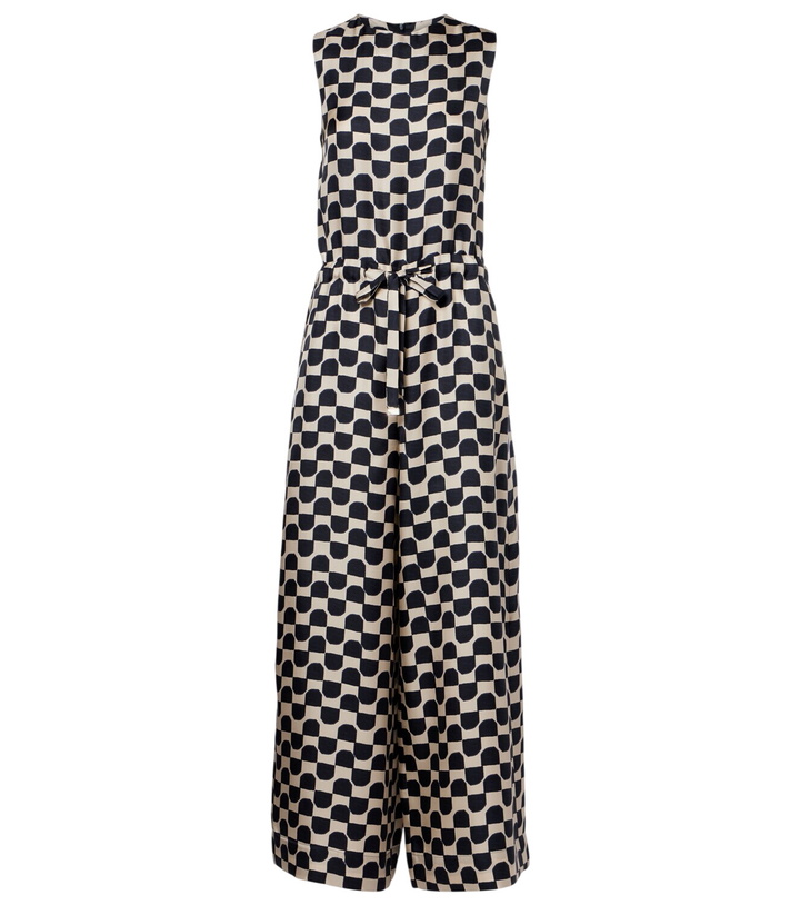 Photo: 'S Max Mara Ronchi printed silk jumpsuit