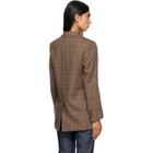 A.P.C. Brown Check Wool Blazer