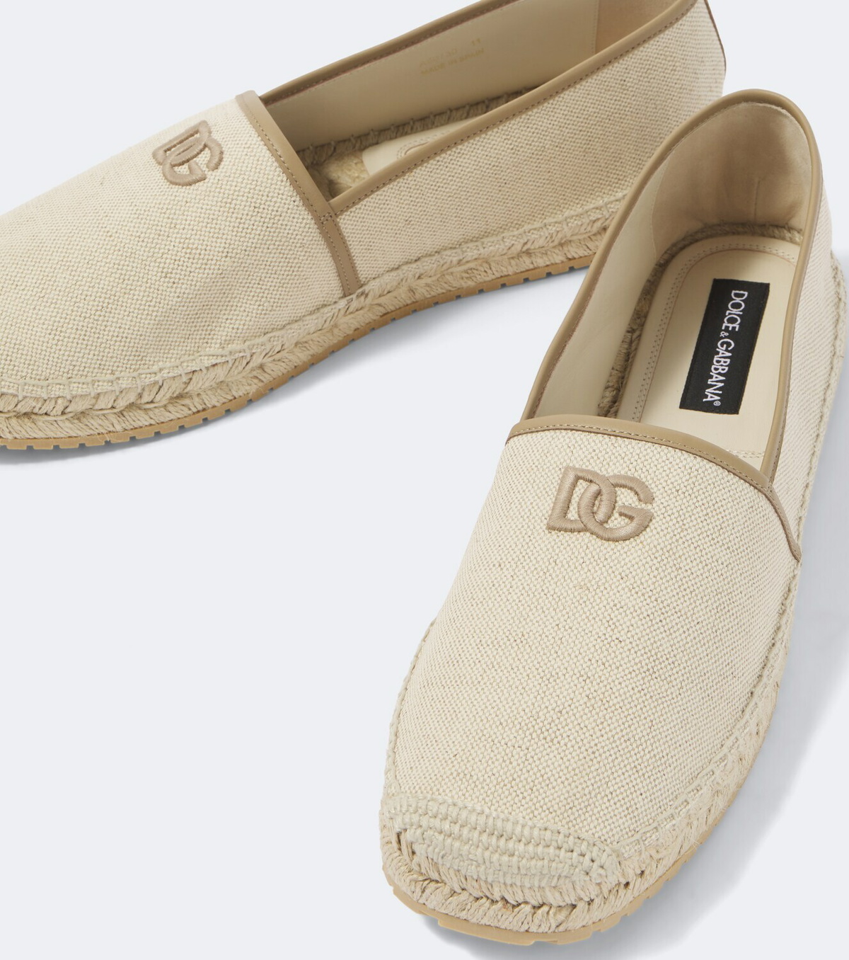 Dolce&Gabbana Emboroidered canvas espadrilles